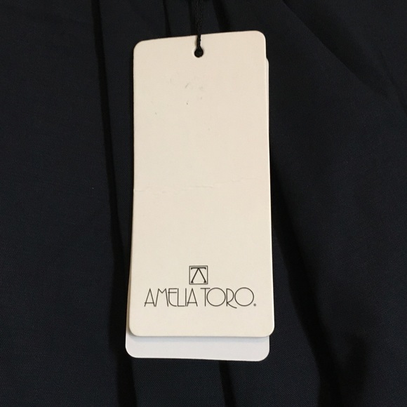 Amelia Toro Navy Blue Classic Dress, size it has Pockets! Size 10 - Picture 11 of 13